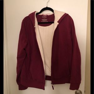 LL Bean Zip Up Hoodie